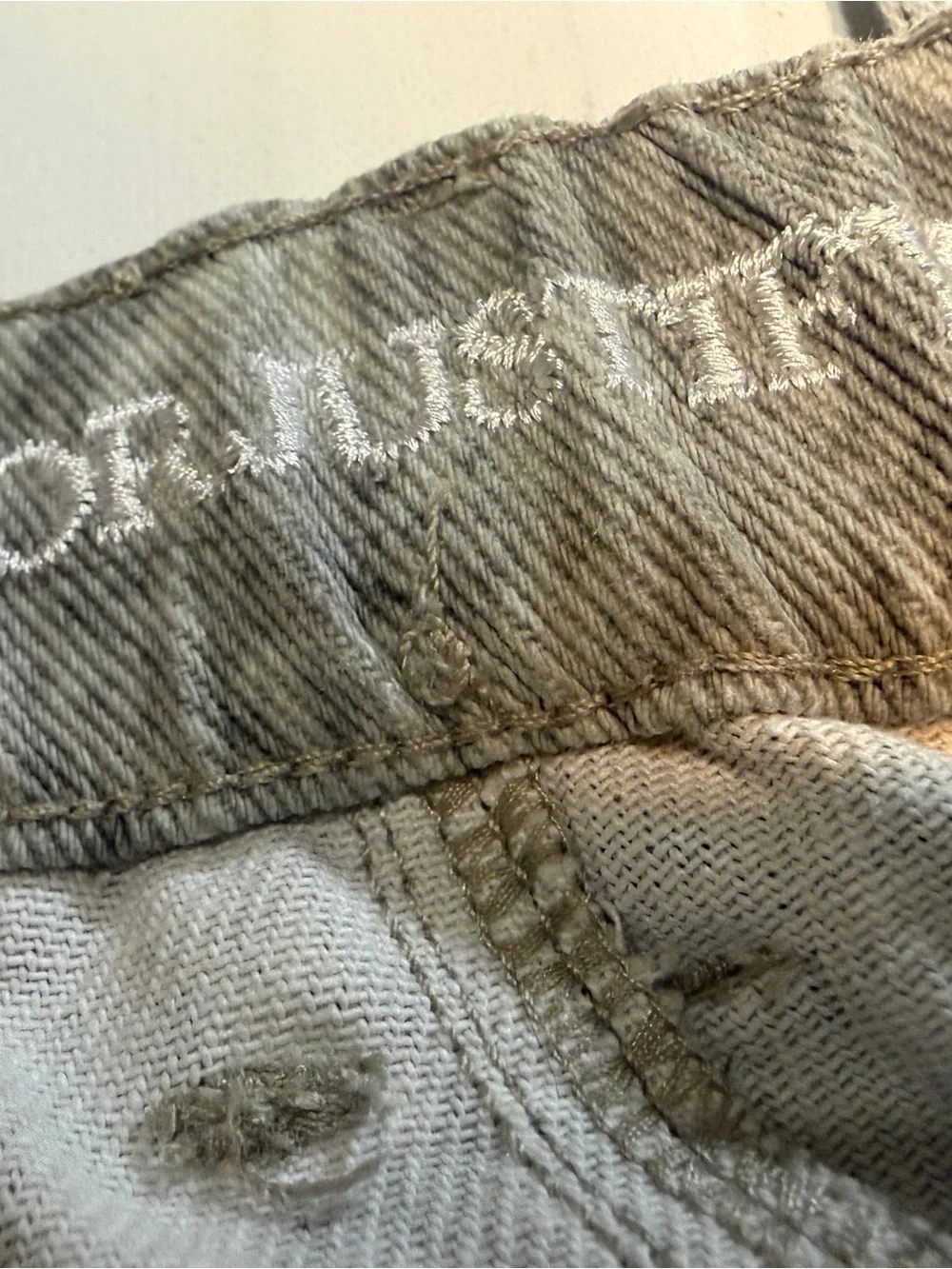 Source Unknown Gray Camouflage Wide Leg Cargo Pants